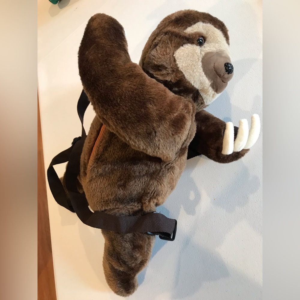 Brown Sloth Backpack - Picture 3 of 6